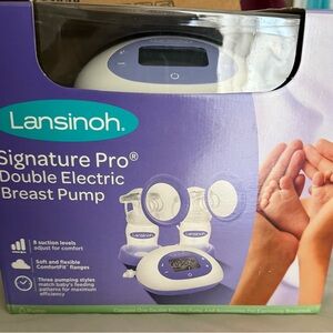 Lansinoh Signature Pro Double Electric Breast Pump - Blue and White